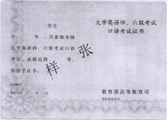 2010年大学英语六级考试书样张